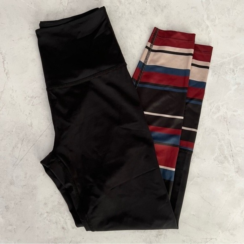 Beyond Yoga Arlington High Waist Midi Stripe Legging Small